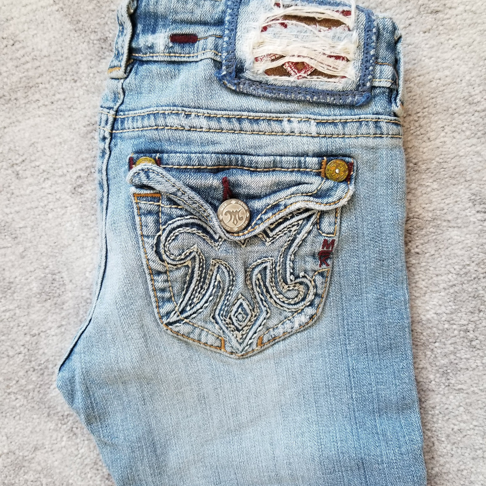Mek Flap Pocket Distressed Jeans 25x34